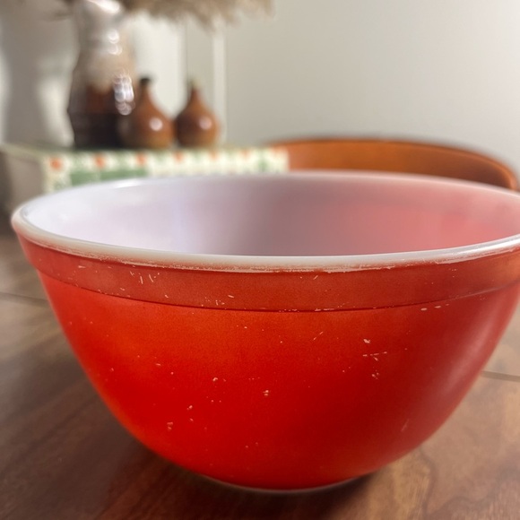 4 VINTAGE PYREX – PRIMARY COLORS MIXING BOWLS – - Picture 11 of 16